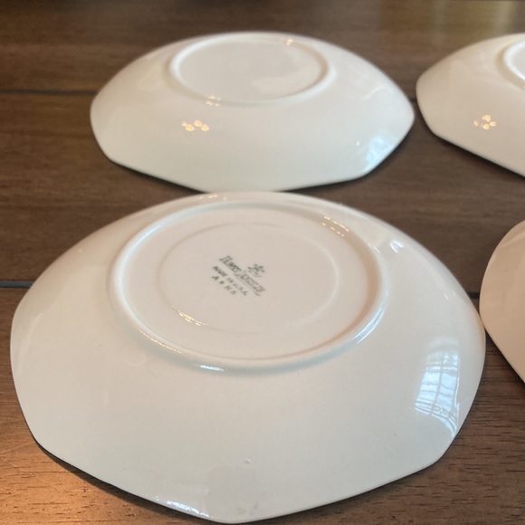 Gorgeous set of six octagonal vintage saucers from Homer Laughlin - Picture 14 of 17